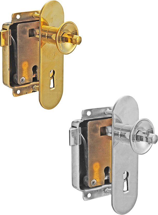 Cupboard rim lock
