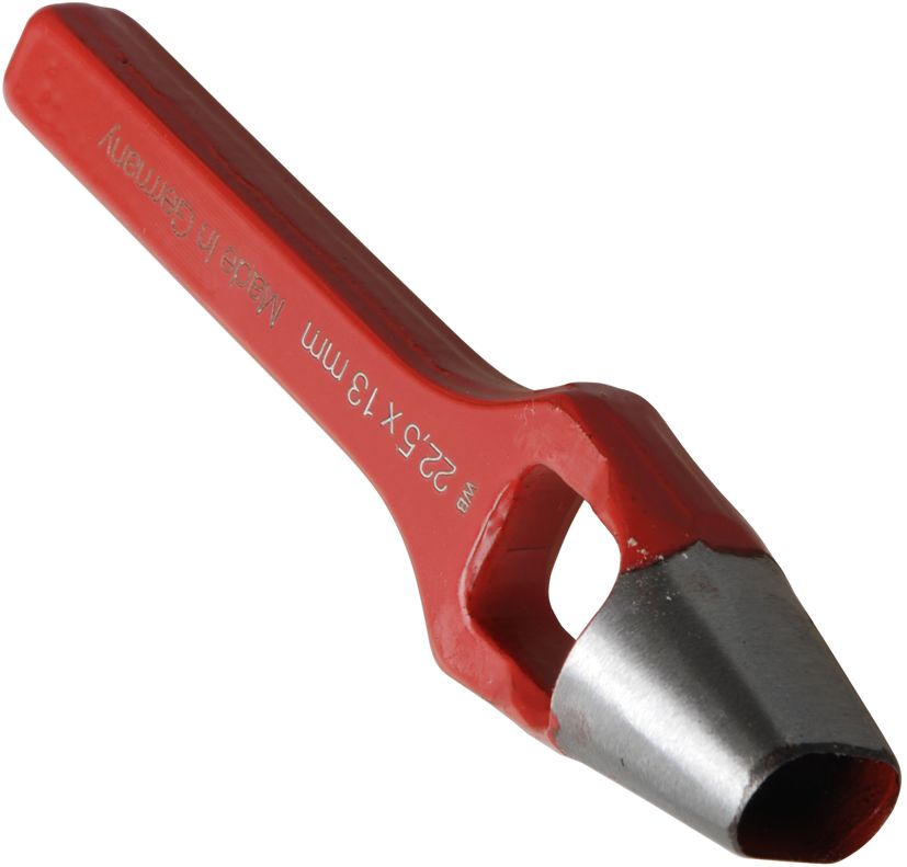 Oval cutting punch