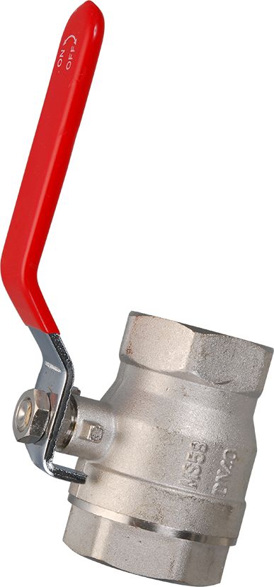 Chromed brass ball valve