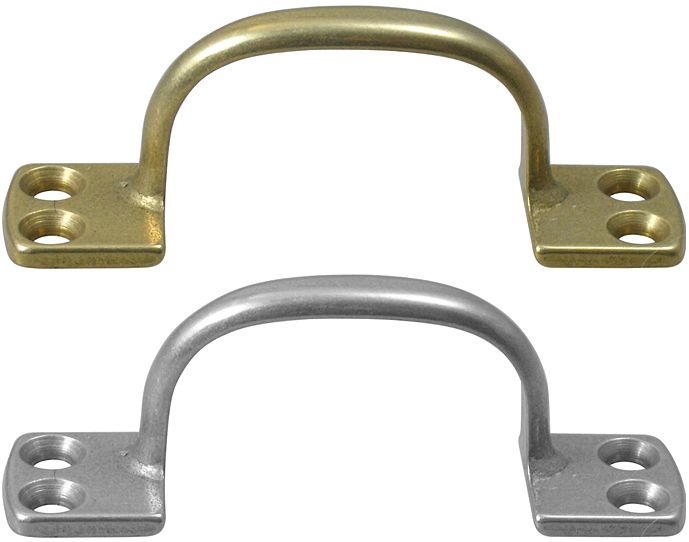 Brass grab handle