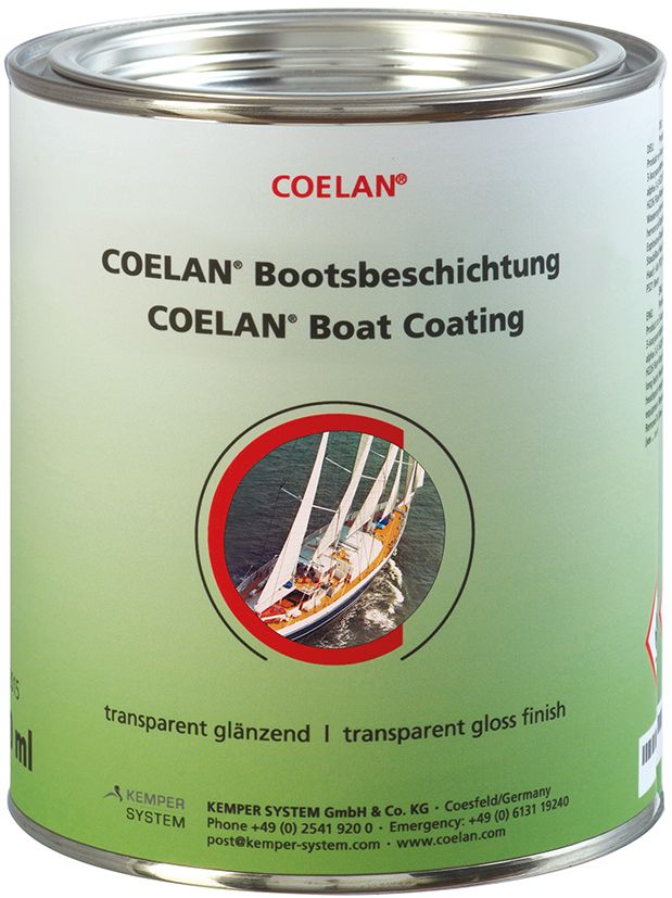 COELAN Boat Coating transparent gloss finish