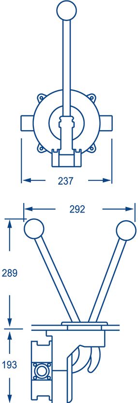 Bilge pump WHALE GUSHER TITAN thru deck model