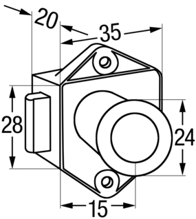 Puch-button latch