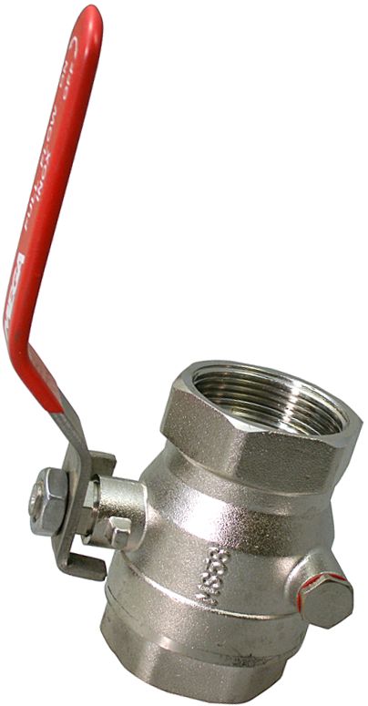 Brass chromed ball valves with drain
