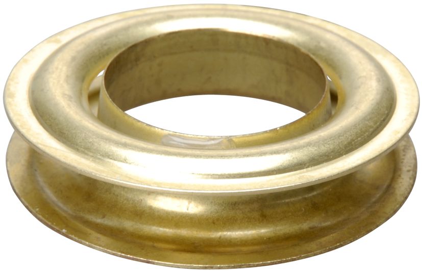 Brass eyelets and washers