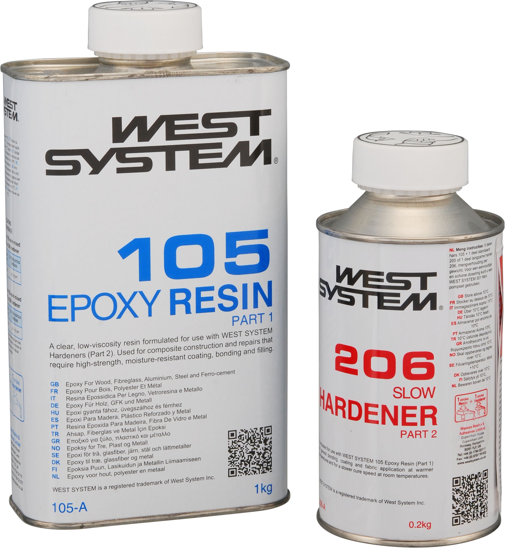 WEST SYSTEM set with resin and hardener