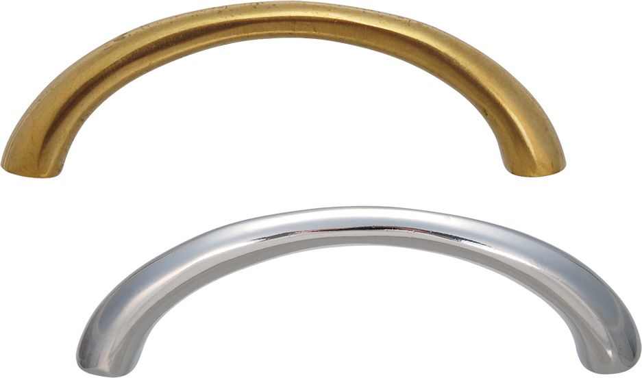 Modern grab handle from brass