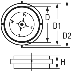 CASSENS & PLATH TYPE/11 Steering compass / Bearing compass