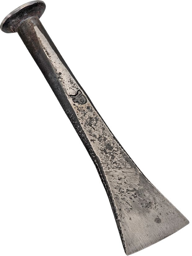 Caulking irons hand forged, straight