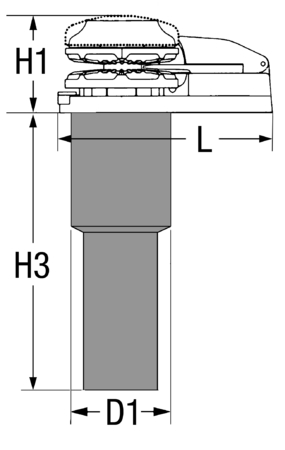 Vertical anchor winch QUICK PRINCE DP2E