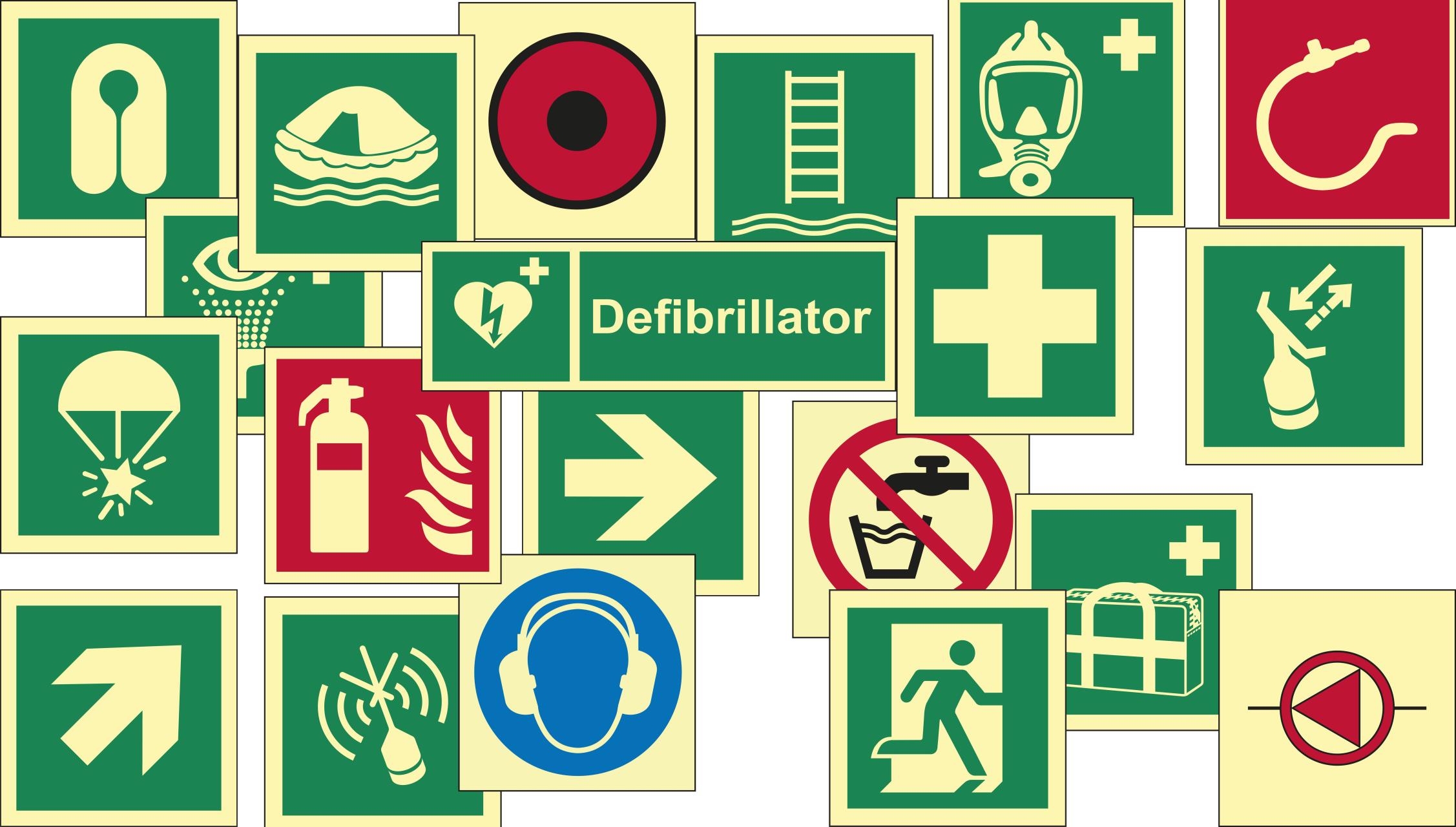 IMO safety signs 150x150mm