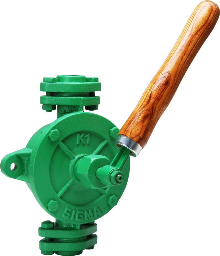 Semi-rotary pump from cast iron