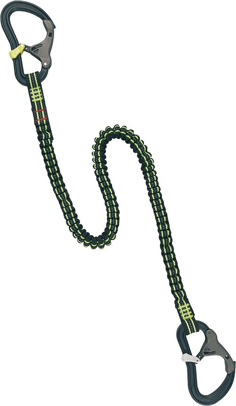 Elastic life line ProLine with 2 carbine hooks