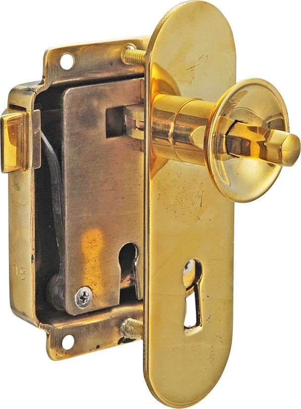 Cupboard rim lock