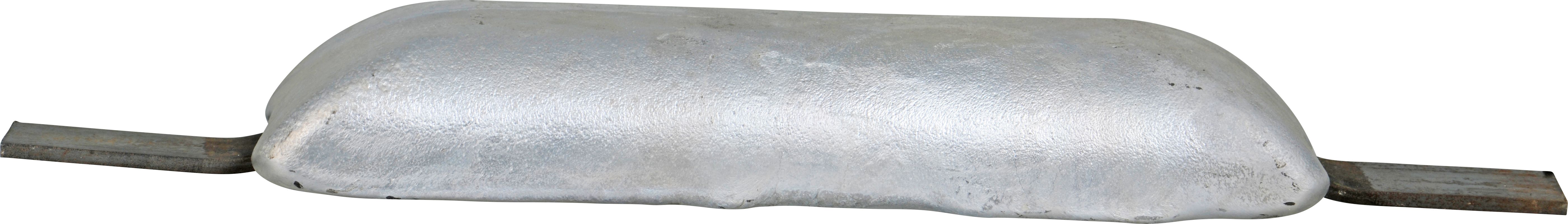 Magnesium anode long with steel bars