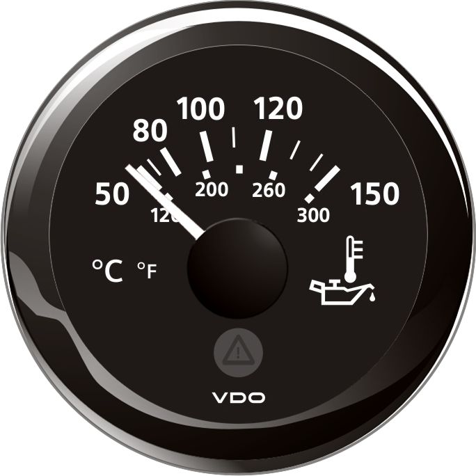 Thermometer black VDO-VIEWLINE