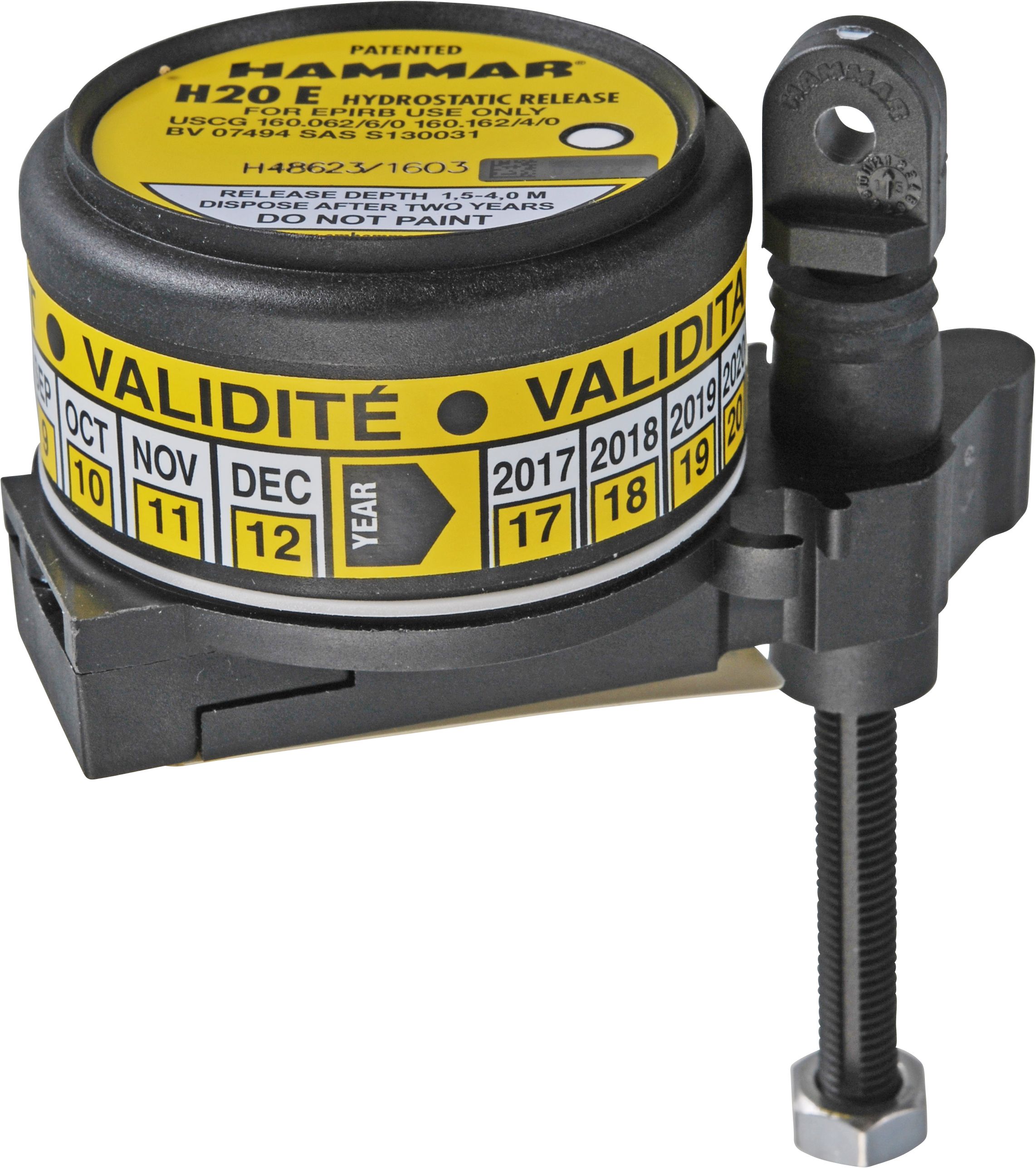 HAMMAR H20E hydrostatic release unit HRU for EPIRB