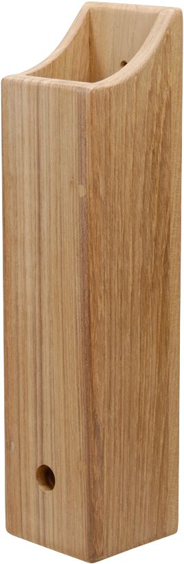 Teak winch handle holder
