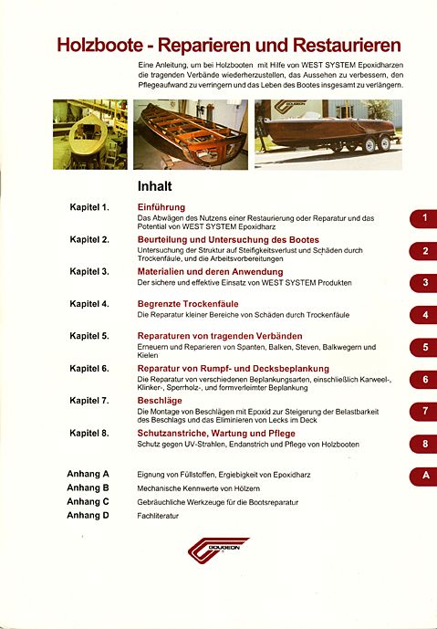 HOLZBOOTE Restaurieren & Reparieren WEST-SYSTEM