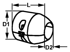 Streamlined collar anode made from Magnesium