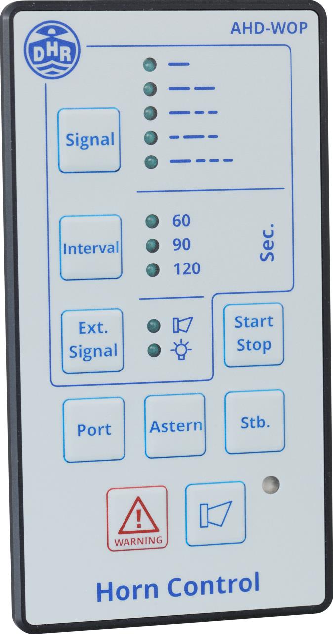 DHR operating panel for compressed air horn H300 or H400