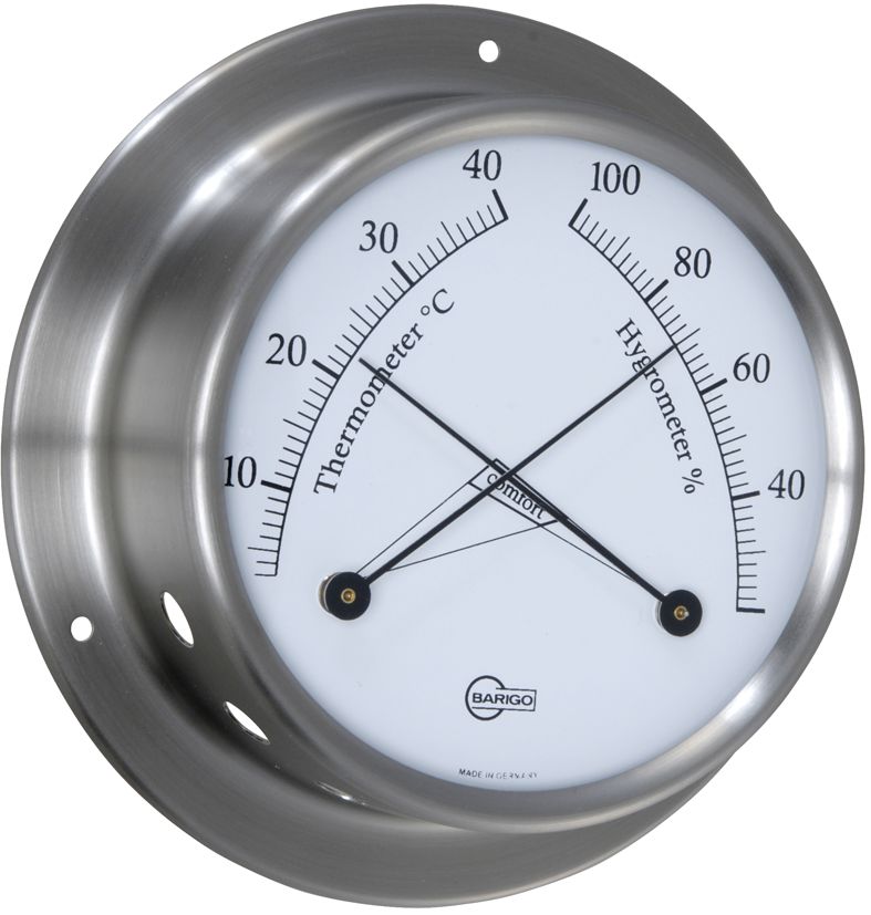BARIGO SKY Comfortmeter in brushed stainless steel
