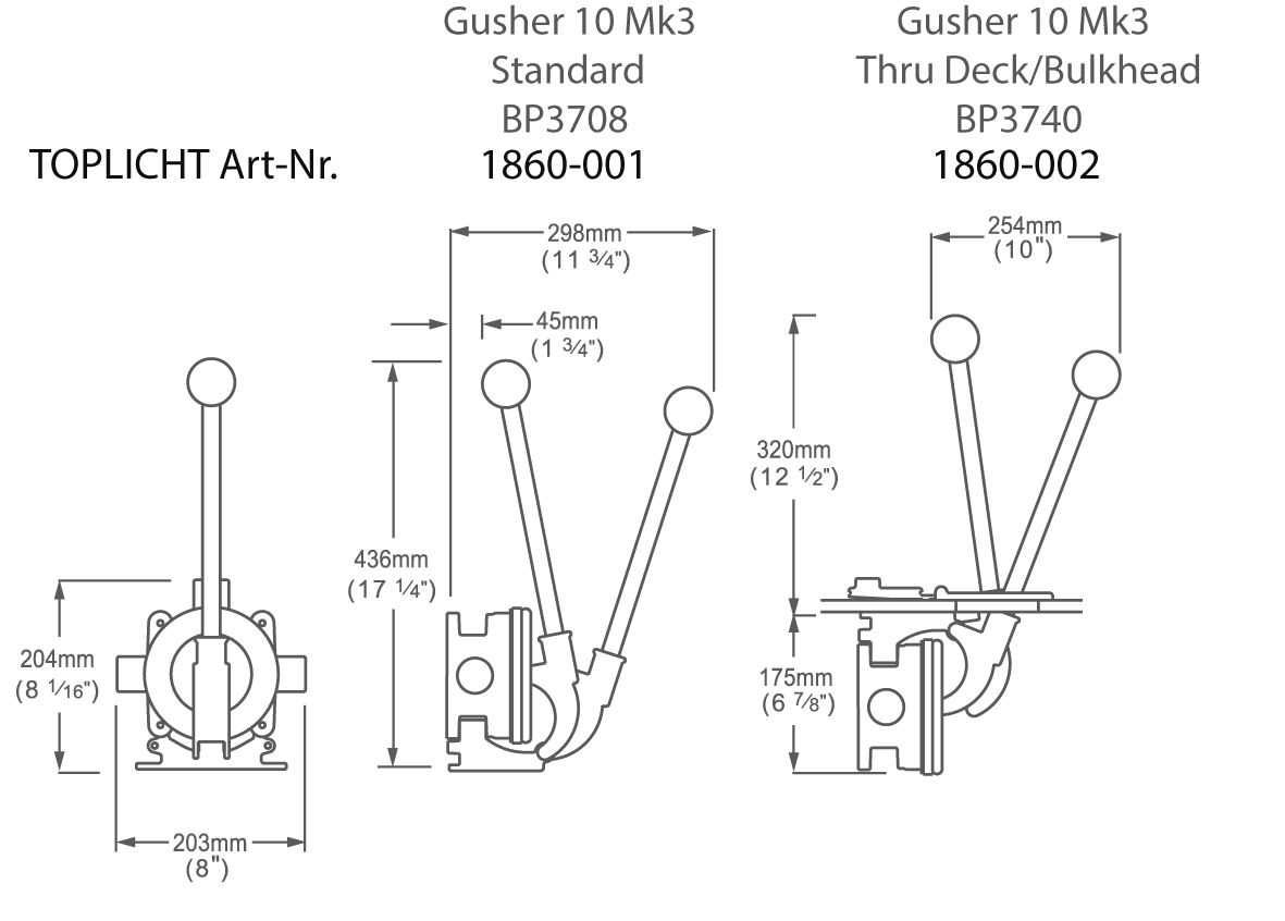 Bilge pump WHALE GUSHER 10 MK3 Standard