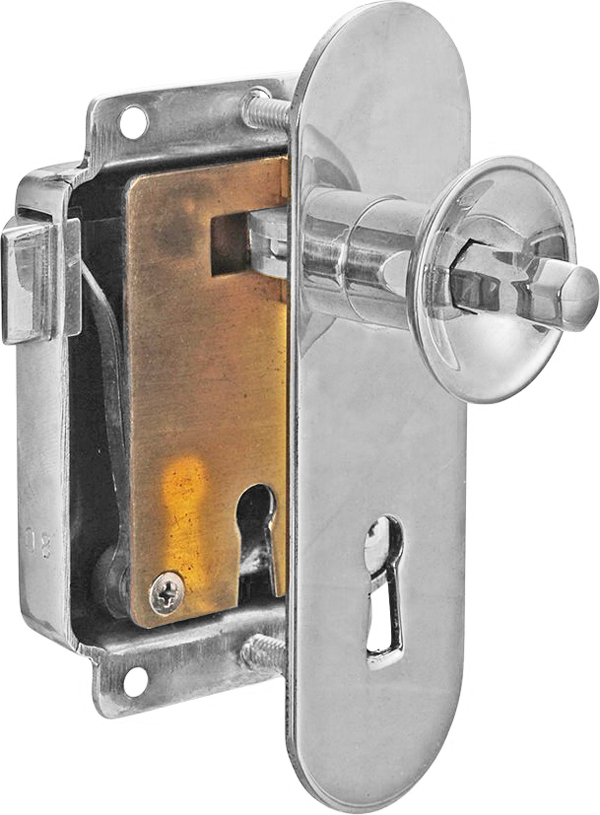 Cupboard rim lock