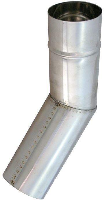 Flue pipe elbow 45° REFLEKS