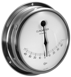 BARIGO VIKING Inclinometer chromed brass