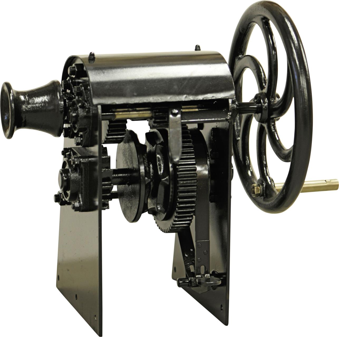 Double-speed anchor windlass made of steel