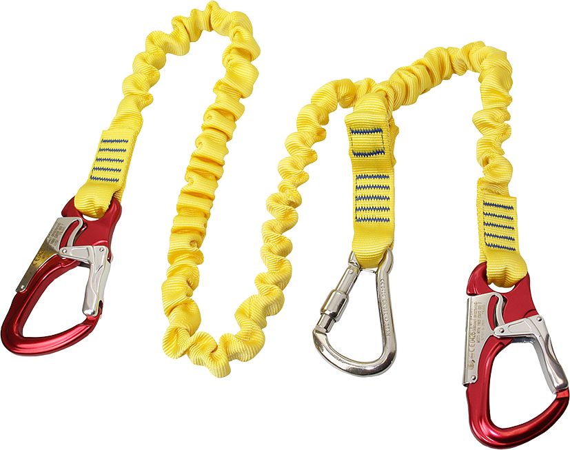 Elastic life line with 3 carbine hooks KONG